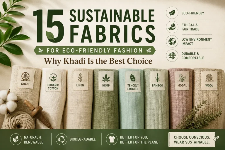 15 Sustainable Fabrics for Eco-Friendly Fashion: Why Khadi is India’s Most Sustainable Choice