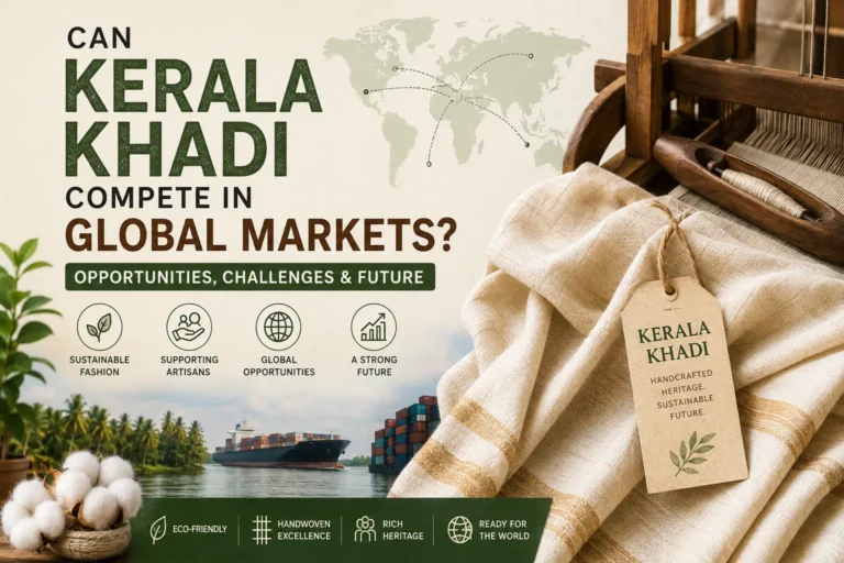 Kerala Khadi handcrafted fabric for global sustainable fashion